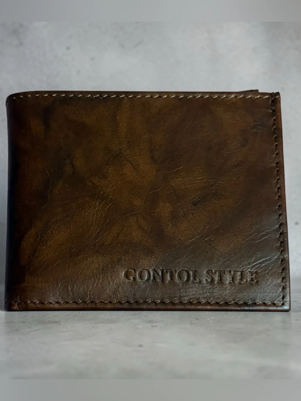 Men's Brown Leather Wallet